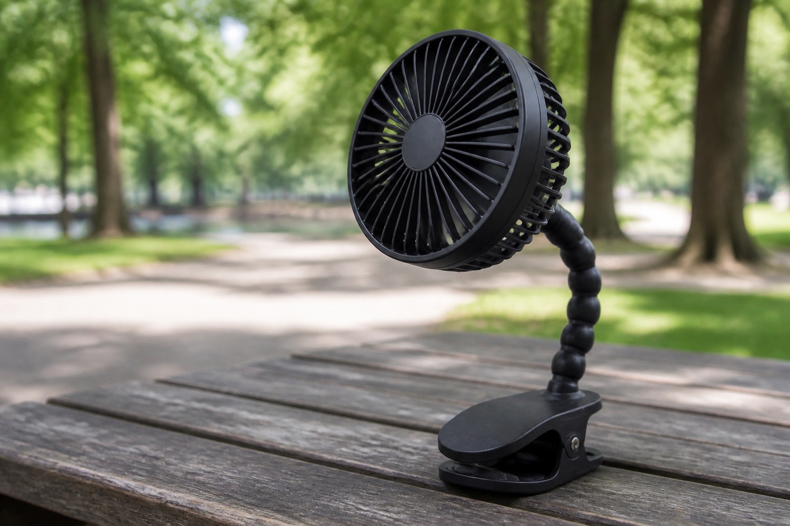 Clip-on stroller fan