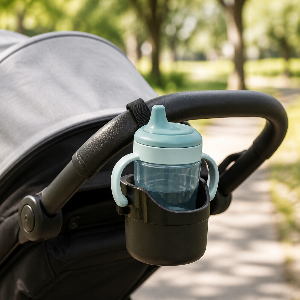 Stroller cup that actually stays